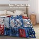 thumbnail image 4 of LHSHID Flannel Fleece Blanket American Football Field Green for Bedroom Couch Travelling Comfortable All Season Air Conditioning Blanket for Adult Chidern 40x50in, 4 of 6