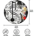 thumbnail image 4 of Black Treble Clef Round Placemats Washable Placemats Non-Slip Heat-Resistant Table Place Mats for Dining Kitchen Holiday Party Table 15.4"-4PCS Home Decor, 4 of 7