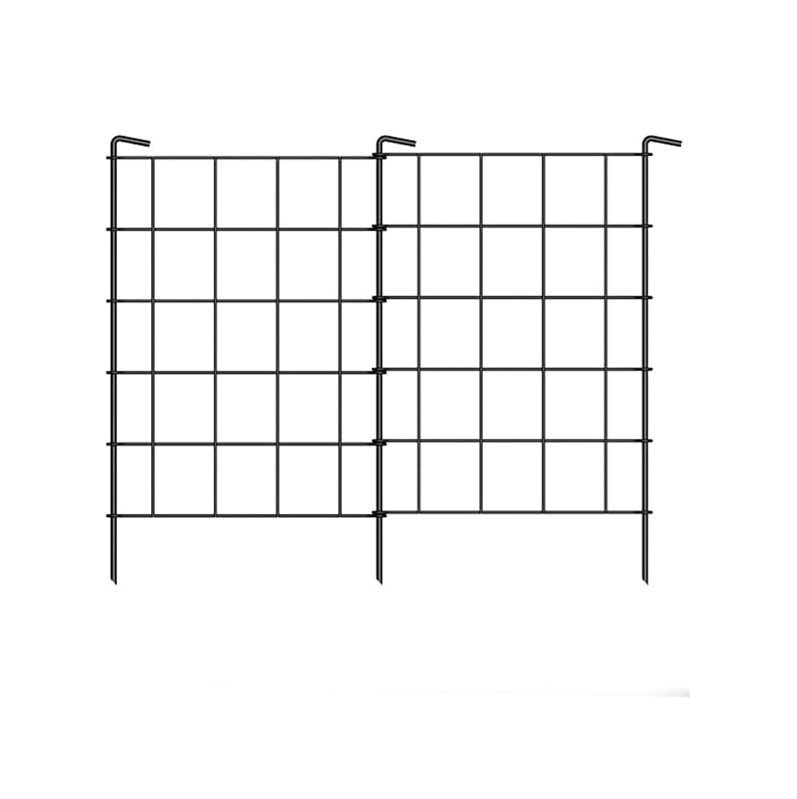 Gardens & Homes Decorative garden fences and borders 19 pieces of no-dig metal fence for dogs Garden edge fence Suitable for animal fences Suitable for flower bed courtyards