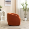 thumbnail image 5 of SEYNAR Modern Velvet 360 Degree Swivel Accent Armchair Set of 2,Upholstered Round Barrel Side Chair for Living Room, 5 of 10