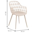thumbnail image 2 of Silla de Exterior Luco Beige Kessa Muebles, 2 of 3