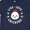 thumbnail image 4 of Inktastic Live Love Chickens Boys or Girls Baby T-Shirt, 4 of 5