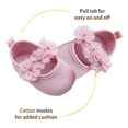 thumbnail image 5 of Baby Girl Shoes Soft Sole Floral Newborn Infant Mary Jane Flats Baptism Dresses Shoes Soled Sandals Shoes Princess Shoes-Pink-10.5Cm, 5 of 6