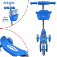 thumbnail image 2 of Scooter para Niños con Canastilla Tres Ruedas de Goma Manubrio Ajustable de 60 a 72 cm Soporta hasta 25 kg - Azul, 2 of 5