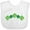 AA-White, variant on Inktastic Shamrock Four Leaf Clover St Patricks Boys or Girls Baby Bib