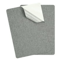 8x11 Inch Linen Repair Patches, 2Pcs Self-Adhesive Fabric Patch for Sofas Tote Bags Furniture Car Seats Clothes Tents, Light Gray