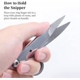thumbnail image 2 of Thread Snips, Sewing Snips With Protective Plastic Sleeve, Mini Small Snippers Shears Trimming Nipper Clipper For Variety Of Material, Fishing Line, F, 2 of 5