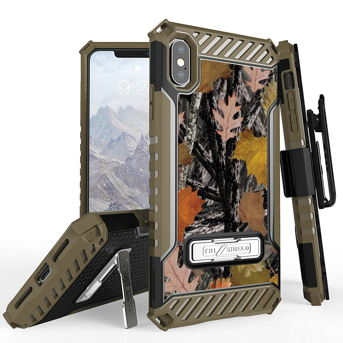Beyond Cell Tri Shield Military Grade Shock Proof Mil Std 810g 516 6 Kickstand Case Cover With 360 Degree Rotating Swivel Belt Clip Holster For Iphone Xs Max Camo Leaves Walmart Com Walmart Com Beyond Cell Tri Shield Military Grade Shock Proof Mil Std 810g 516 6 Kickstand Case Cover With 360 Degree Rotating Swivel Belt Clip Holster For Iphone Xs Max Camo Leaves Walmart Com Walmart Com