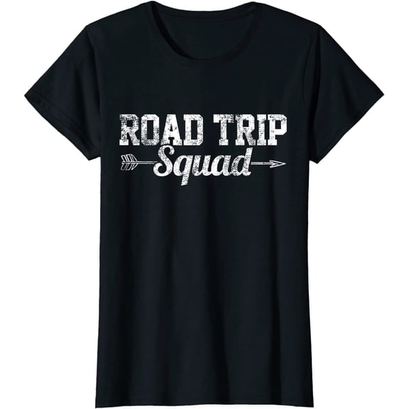 Women Tops Roadtrip Road Trip Camping Camper RV Casual T-Shirt