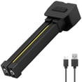 thumbnail image 1 of LED Work Light 7 Gear Dimming 180 Degree Swivel Handheld Portable Magnetic Base Hanging Hook Studio Camping Tent (black ), 1 of 11