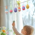 thumbnail image 5 of Easter Decor，Easter Decorations,Easter Hanging Eggs,Set of 6 Easter Egg Hanging Ornaments Creative Patterned Easter Decorations for Easter Scene and Holiday Decor(MulticolorB), 5 of 6