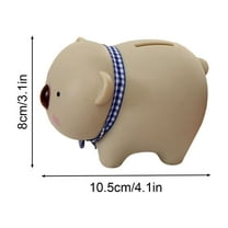 PuSpu Ceramic Coin Bank – Cute Savings Jar for Tabletop Display