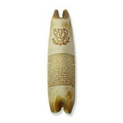 Judaica Kingdom AJ-SC-MZ Cream Colored Ceramic Mezuzah