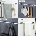 thumbnail image 3 of 16PCS No Drill Curtain Rod Brackets No Drilling Self Adhesive Curtain Rod Holder Hooks Nail Free Curtain Rod Hooks, 3 of 8
