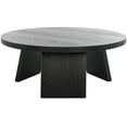 thumbnail image 4 of SAFAVIEH Couture Julianna Rustic Round Wood Coffee Table, Black, 4 of 11