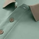 thumbnail image 5 of pstuiky Camisas de manga corta para hombre, Camisa informal de verano con solapa y botones de color liso para hombre camisas casuales para hombre xl, 5 of 7
