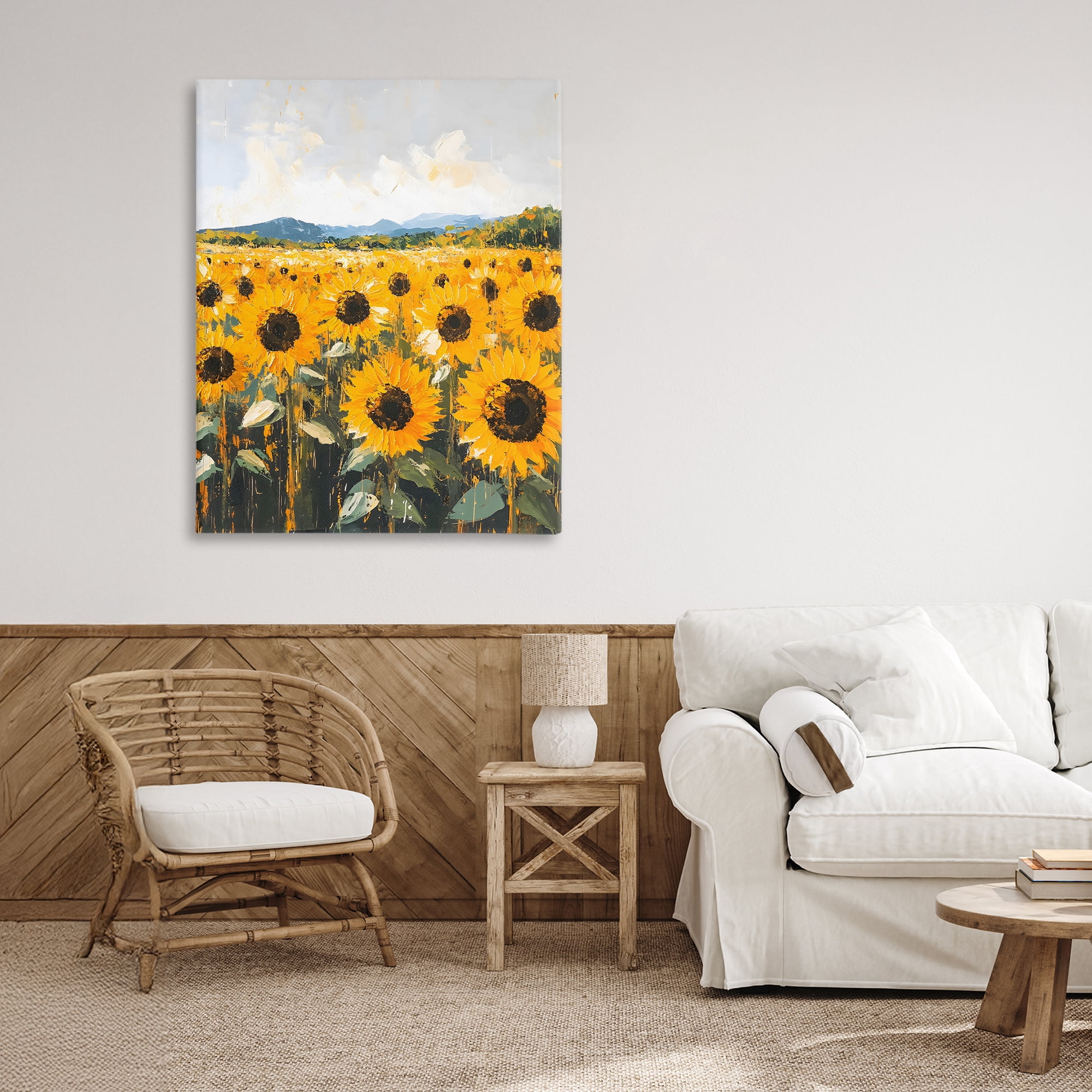 Stupell Industries Beautiful Sunflowers in Field Canvas Wall Art, design by Creative Studio