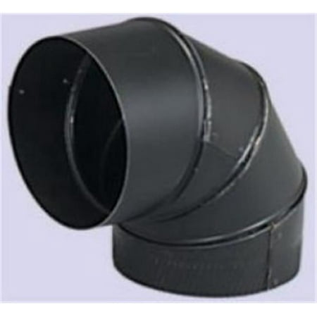 

Gray Metal Products Inc. 7-24-602-R 7 Inch 24-ga Snap-Lock Black Stovepipe 90 Deg Sectioned Adjustable Elbow