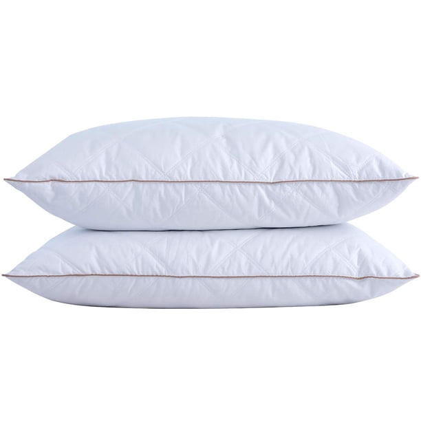 Almohada Puredown® con plumas de ganso y plumón 100% algodón Queen