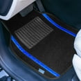 thumbnail image 2 of Universal Fit Galaxy13 Metallic Stripe Non-Slip Carpet Car Floor Mats - Full Set, 2 of 7