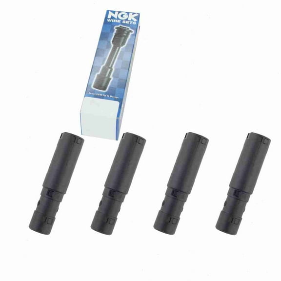 4 pc NGK 58955 Ignition Coil Boots for 144059 175-1050 35-7022 36-2062 671-4287 702469 SPB157 SPP94 SPP94E Direct Spark Plug Wire