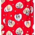 thumbnail image 2 of Bluey and Bingo Toddler Kids Hearts Valentines Cotton Pajama Set in Red, Size 2T, 2 of 2