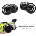 thumbnail image 3 of 26-27 RC Drift Tire, for 128 Remote Control Car, Hard Plastic Tyres, Aluminum Alloy Wheel Rims, 5 Pointed, 3 of 5