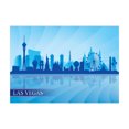 thumbnail image 1 of Ambesonne Las Vegas Jigsaw Puzzle, American City Silhouette, Heirloom-Quality Fun Activity for Family Durable Cardboard, 1000 pcs, Pale Blue and Blue, 1 of 5
