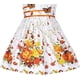 thumbnail image 4 of Vestido de Niña Bordado Floral Mariposa Moño sin Mangas Naranja 9-10 Años, 4 of 5