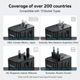 thumbnail image 4 of Adaptador de viaje universal MOMAX de 70 W GaN con 3 USB-C y 2 USB-A, 4 of 6
