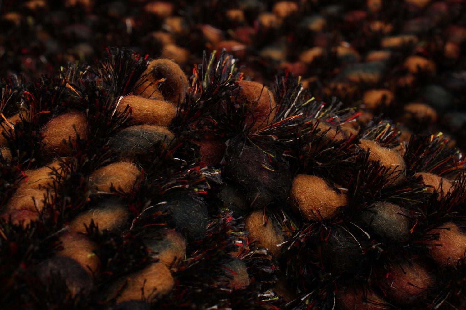 ECARPETGALLERY Sienna Dark Brown Rug 5'4" x 7'6"