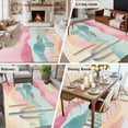 thumbnail image 5 of 6'x9' Area Rugs, Western Boho Indoor Outdoor Area Rug for Living Room Bedroom, Cactus Pink Green Nature Mountains Washable Bathroom Rugs Kitchen Floor Carpet Mats Home Decor Aesthetic, 5 of 8