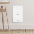 thumbnail image 2 of CA Panel,1 Port CAT6 White CA Wall Panel Wall Plate Effortless Installation, 2 of 13