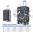 thumbnail image 6 of Daiia Retro Forest Animals Luggage Cover, Thickened Washable Travel Luggage Covers, Elastic Unique Baggage Covers for 18-20 inch Luggage-Small, 6 of 9