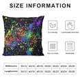 thumbnail image 6 of Acheng Glow in Dark Splatter Neon Throw Pillow Covers Square Pillowcase Home Decor for Couch Sofa Bed, Double-Sided Pattern  2 pcs White, 6 of 6