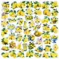 thumbnail image 2 of 50 Lemon Themed Watercolor Decorative Stickers, Premium Vinyl Scratch-Resistant And Fade-Proof Stickers For Luggage Cars And Various Daily Decoration Needs, 2 of 6