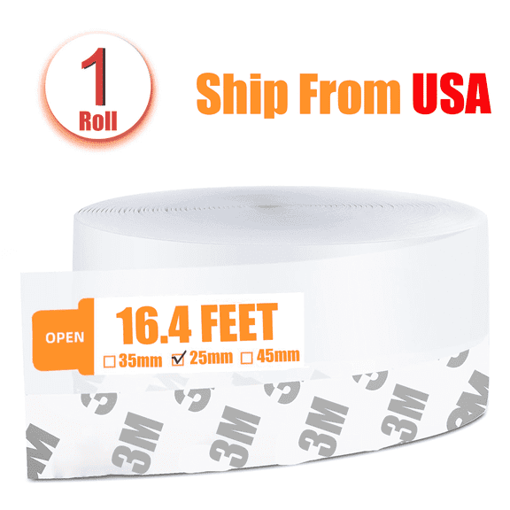 Self Stick Silicone Door Seal Strip for Windows, Door Weather Stripping, Weather Stripping Door Seal,Silicone Sealing Tape for Door Draft Stopper Adhesive Tape(Transparent, 25mm,16.5Ft)