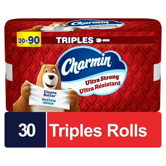 Charmin Ultra Strong Toilet Paper 30 Triple Rolls per Roll, 30CT