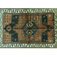 thumbnail image 1 of Ahgly Company Machine Washable Indoor Rectangle Persian Turquoise Blue Traditional Area Rugs, 8' x 10', 1 of 4