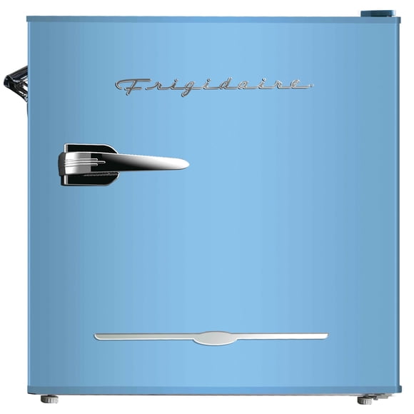 Frigidaire 1.6 Cu. ft. Retro Mini Fridge with Side Bottle Opener, Compact Refrigerator with Freezer Compartment, Black