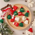 thumbnail image 5 of Clode Santa Hats for Crafts Christmas Hat Scarf Christmas Decorations Indoor Home Decor Ornaments Party Decorations for Women, 5 of 8