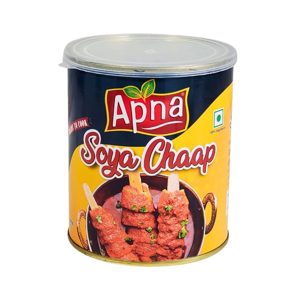 Apna - Soya Chaap - 1ct - 850g - Tender, Protein-Rich Plant-Based Delight (1ct)