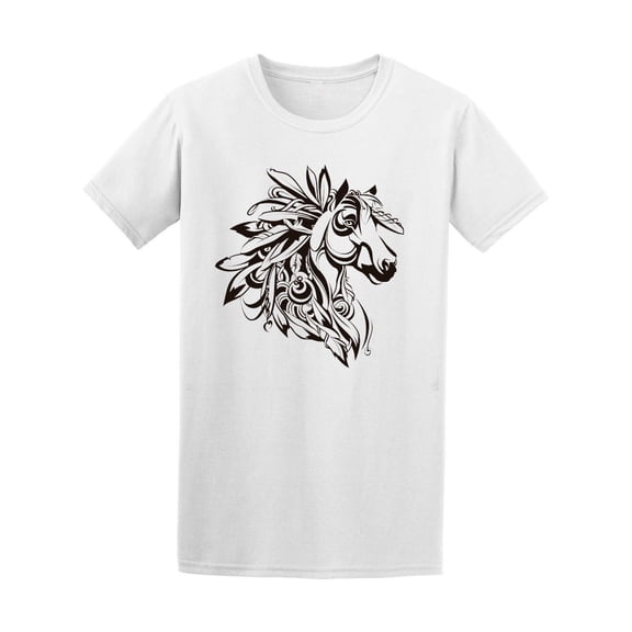 Beautiful Tribal Horse Graphic Tee Men's -Image by Shutterstock