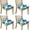 Pioneer Flower-1, variant on Blue Pioneer Flower Seat Covers for Dining Room Chairs Set Of 4,Stretch Printed Washable Chair Seat Cover with Elastic Ties and Button,Removable Waterproof Couch Cushion Covers