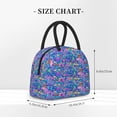 thumbnail image 2 of Fotbe Colorful Mushrooms Pattern Lunch Bag, Insulated Lunch Box, Small Leakproof Cooler Food Lunch Containers Reusable High Capacity Lunch Tote Bags for Work, Travel, Outdoor, 2 of 6