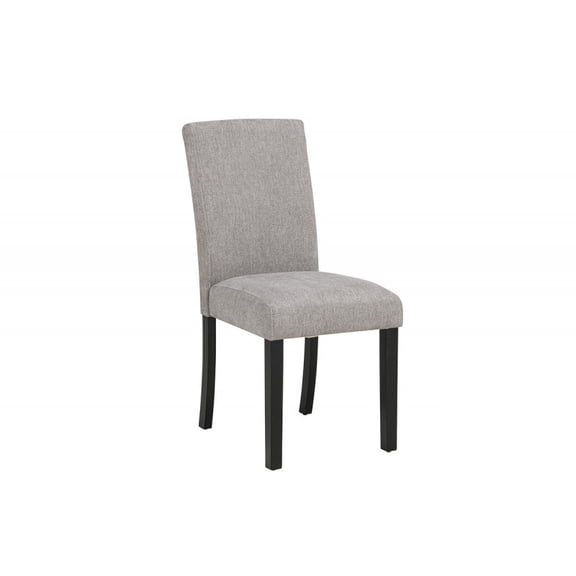 Xukmct 2 Pack Side Chair wiht Wood Frame, Fabric Upholstered Dining Chair for Living Room, Dining Room, Kitchen, Gray