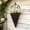 Dark Brown, variant on Cone Hanging Flower Basket, 11.8in Wicker Wall Mounted Planter, Indoor Outdoor Rattan Pot for Artificial Flowers, Home Patio Garden Decor, 3 Colors