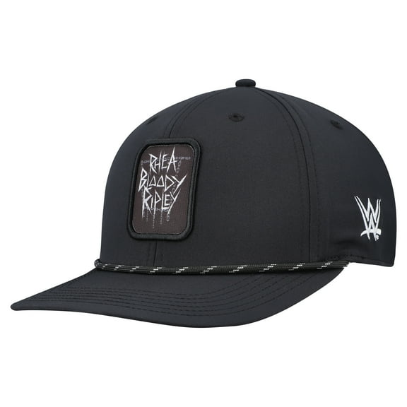 Men's Black Rhea Ripley WWE Poly Patch Back 9 Snapback Hat