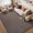 Brown/White-5' x 7' (Rectangular), variant on Finrec 7x10 Washable Area Rugs For Bedroom Living Room  Low Pile Thin Rug Solid Color Non-slip Carpet Indoor Home Decor (grey)