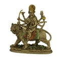 thumbnail image 1 of Goddess Durga, the Divine Protector Bronze Finish Resin Statue - Hindu Mother Goddess Riding a Tiger, Symbolizing Strength, Power, and Spiritual Grace, 9.5 Inches High, 1 of 3